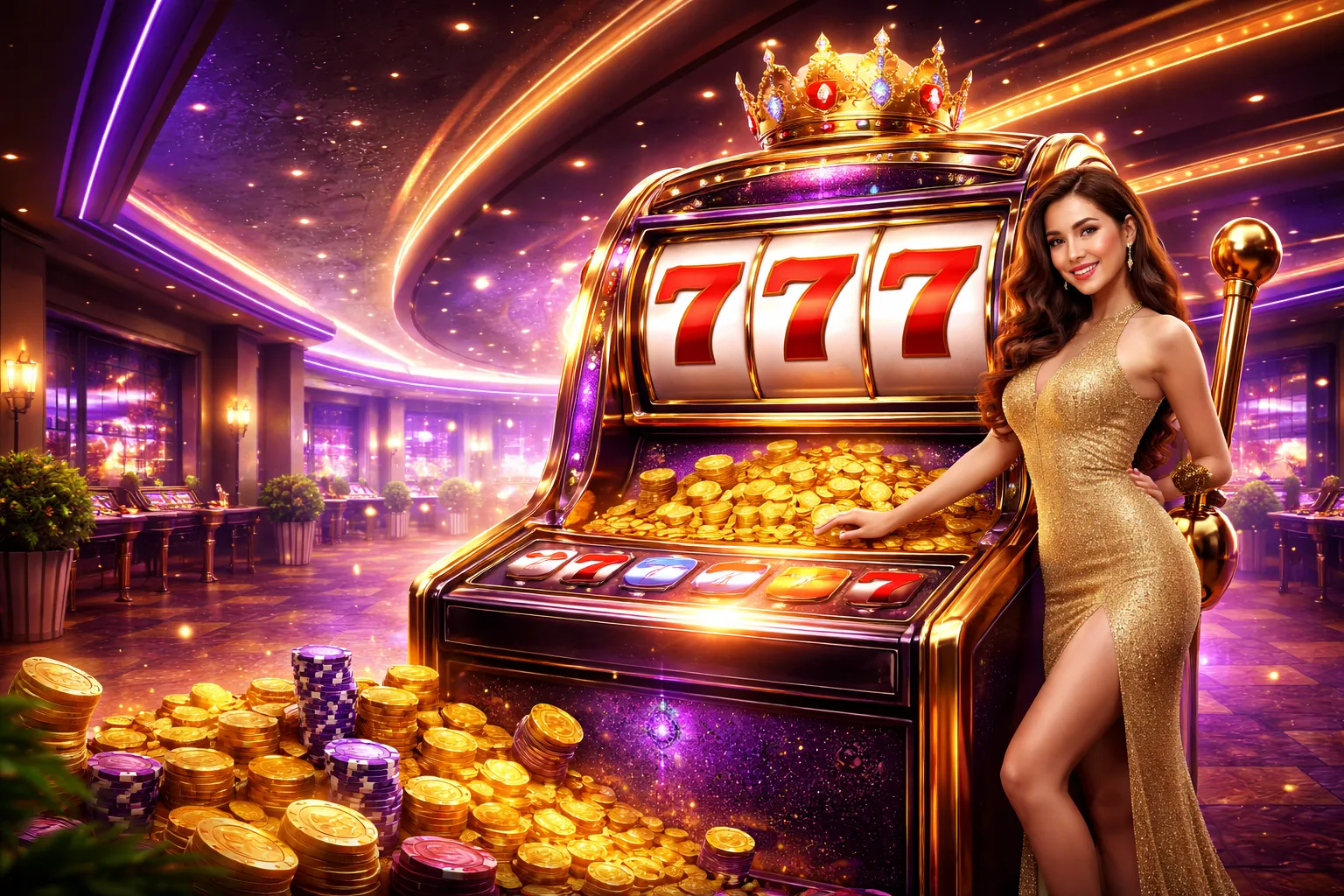 Thế giới trò chơi slot hấp dẫn trên 7clubs App